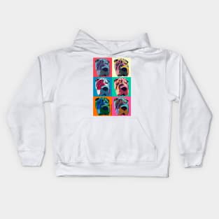 Pop Art Shar Pei Kids Hoodie